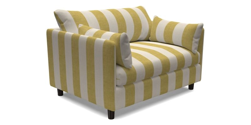 Madehurst Snuggler in Two Tone Plain Biscuit. Loose cover option available