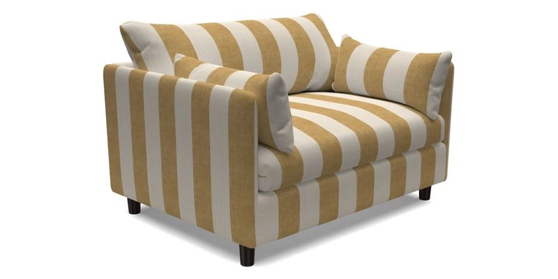 Madehurst Snuggler in Two Tone Plain Biscuit. Loose cover option available