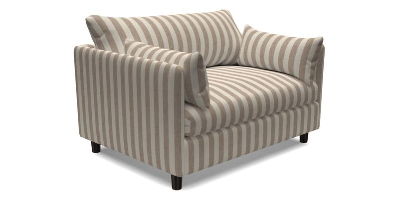 Madehurst Snuggler in Two Tone Plain Biscuit. Loose cover option available