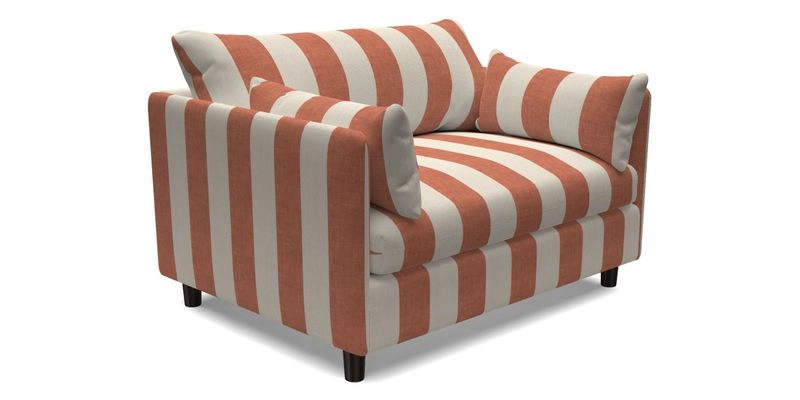 Madehurst Snuggler in Two Tone Plain Biscuit. Loose cover option available