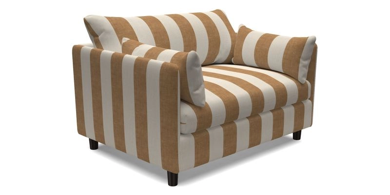 Madehurst Snuggler in Two Tone Plain Biscuit. Loose cover option available