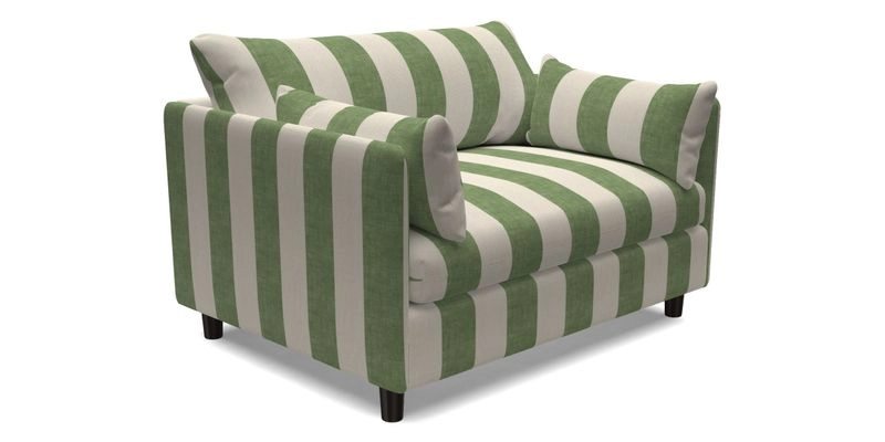 Madehurst Snuggler in Two Tone Plain Biscuit. Loose cover option available