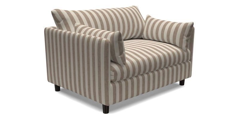 Madehurst Snuggler in Two Tone Plain Biscuit. Loose cover option available