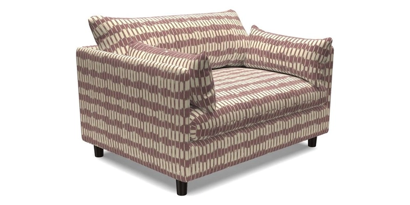 Madehurst Snuggler in Two Tone Plain Biscuit. Loose cover option available