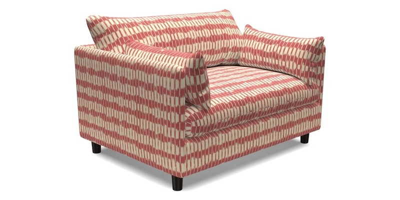 Madehurst Snuggler in Two Tone Plain Biscuit. Loose cover option available