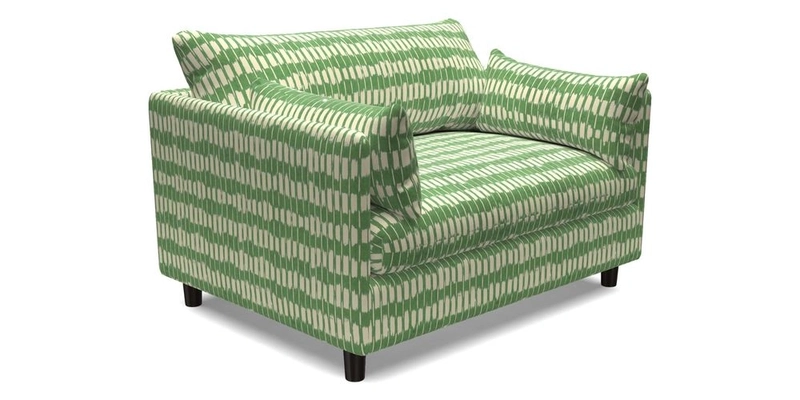 Madehurst Snuggler in Two Tone Plain Biscuit. Loose cover option available