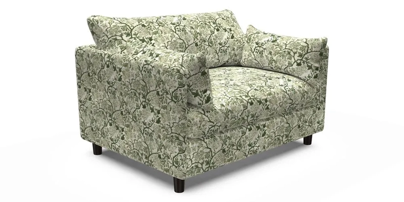 Madehurst Snuggler in Two Tone Plain Biscuit. Loose cover option available