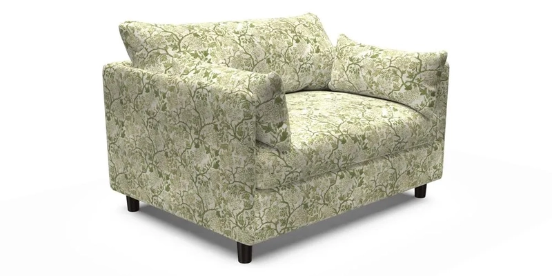 Madehurst Snuggler in Two Tone Plain Biscuit. Loose cover option available