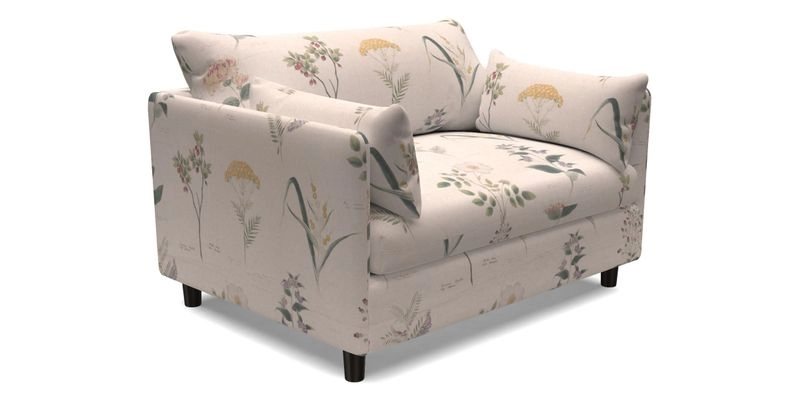 Madehurst Snuggler in Two Tone Plain Biscuit. Loose cover option available