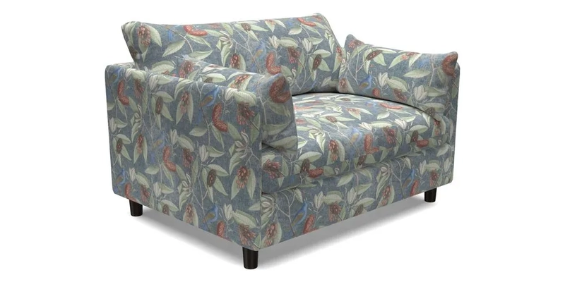 Madehurst Snuggler in Two Tone Plain Biscuit. Loose cover option available