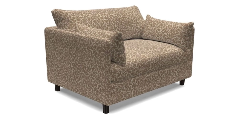 Madehurst Snuggler in Two Tone Plain Biscuit. Loose cover option available