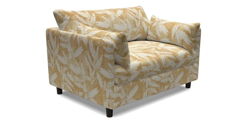 Madehurst Snuggler in Two Tone Plain Biscuit. Loose cover option available