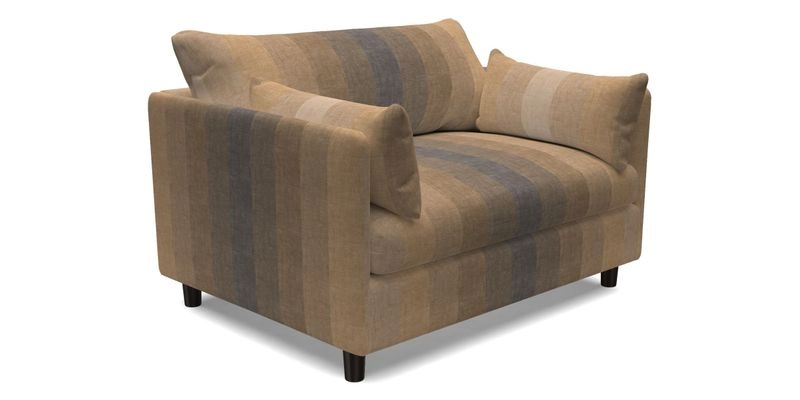 Madehurst Snuggler in Two Tone Plain Biscuit. Loose cover option available