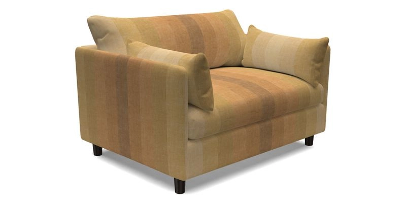 Madehurst Snuggler in Two Tone Plain Biscuit. Loose cover option available