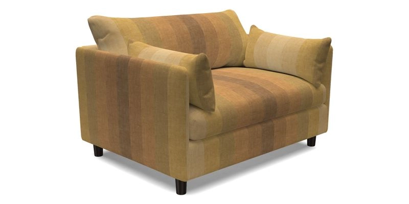 Madehurst Snuggler in Two Tone Plain Biscuit. Loose cover option available
