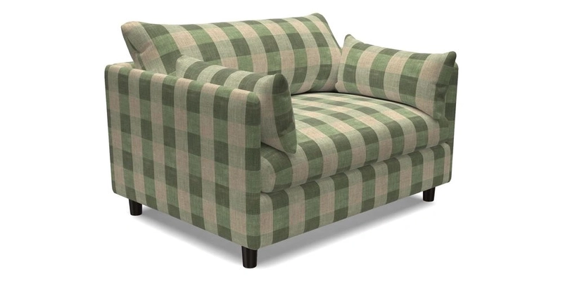 Madehurst Snuggler in Two Tone Plain Biscuit. Loose cover option available