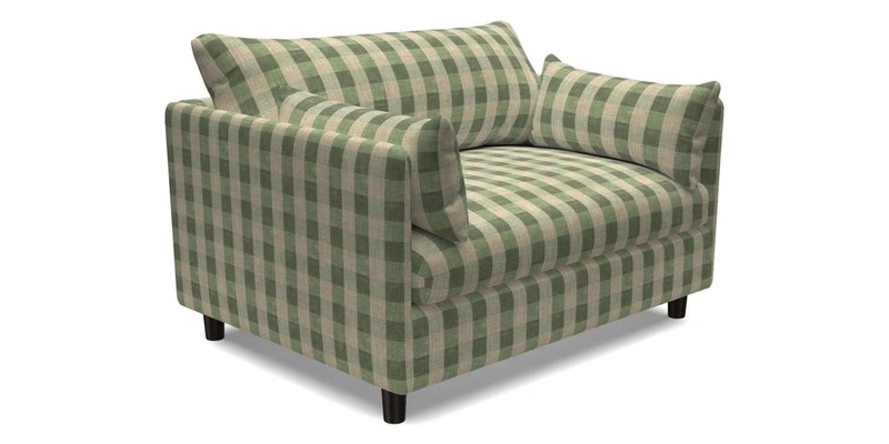 Madehurst Snuggler in Two Tone Plain Biscuit. Loose cover option available