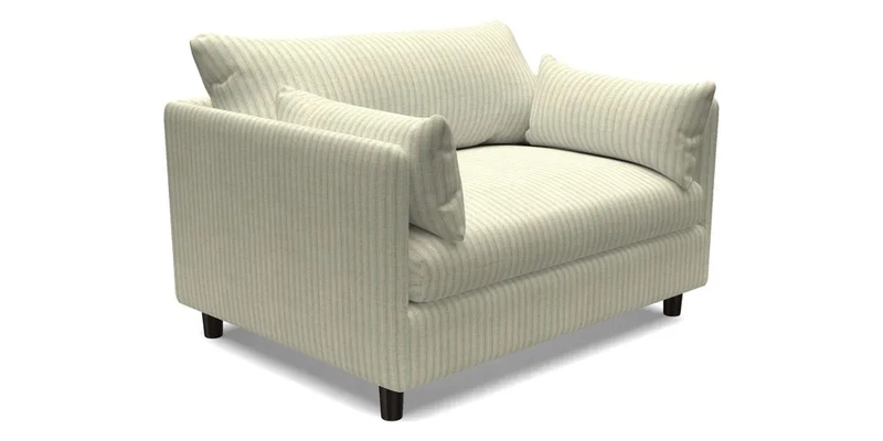 Madehurst Snuggler in Two Tone Plain Biscuit. Loose cover option available