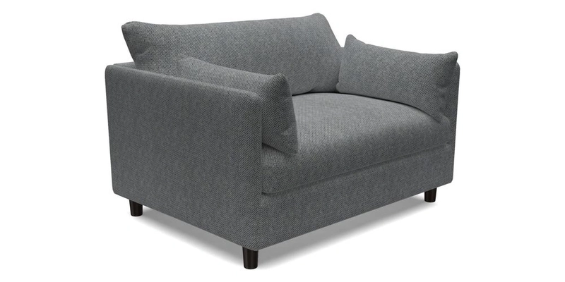 Madehurst Snuggler in Two Tone Plain Biscuit. Loose cover option available