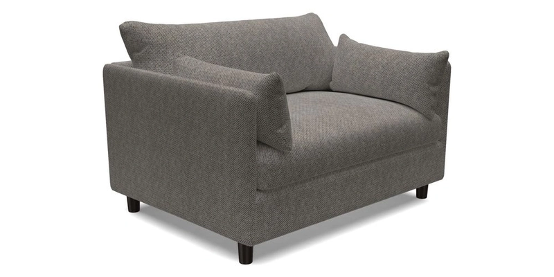 Madehurst Snuggler in Two Tone Plain Biscuit. Loose cover option available