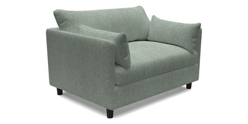 Madehurst Snuggler in Two Tone Plain Biscuit. Loose cover option available