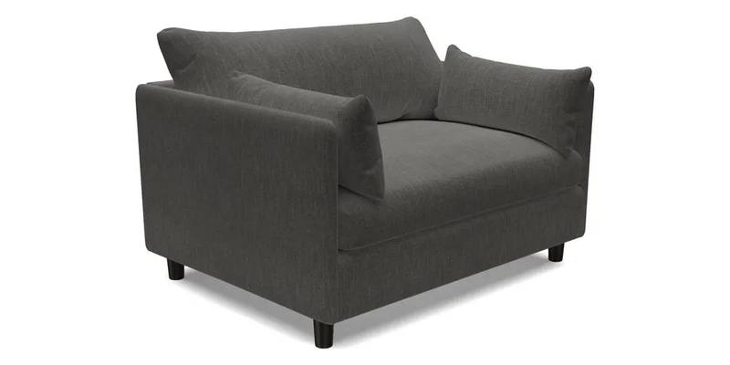 Madehurst Snuggler in Two Tone Plain Biscuit. Loose cover option available