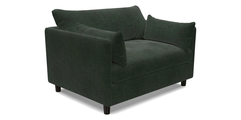 Madehurst Snuggler in Two Tone Plain Biscuit. Loose cover option available