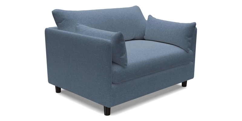 Madehurst Snuggler in Two Tone Plain Biscuit. Loose cover option available