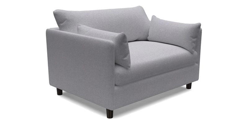 Madehurst Snuggler in Two Tone Plain Biscuit. Loose cover option available