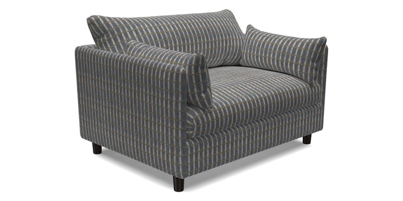 Madehurst Snuggler in Two Tone Plain Biscuit. Loose cover option available