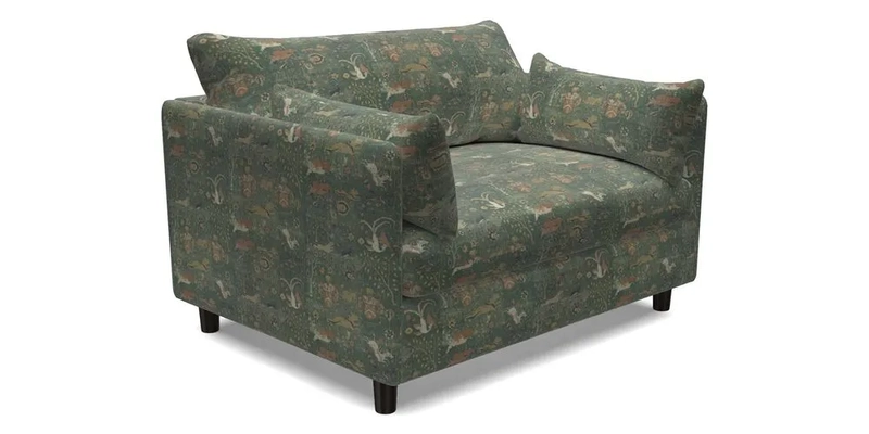 Madehurst Snuggler in Two Tone Plain Biscuit. Loose cover option available