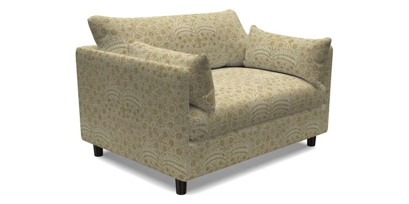 Madehurst Snuggler in Two Tone Plain Biscuit. Loose cover option available