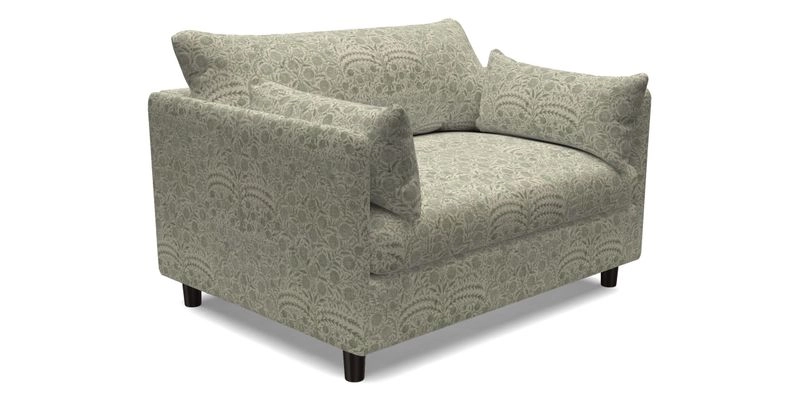 Madehurst Snuggler in Two Tone Plain Biscuit. Loose cover option available