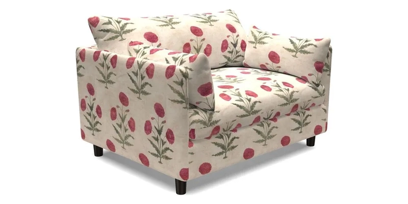 Madehurst Snuggler in Two Tone Plain Biscuit. Loose cover option available