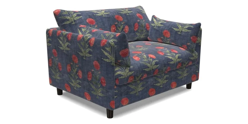 Madehurst Snuggler in Two Tone Plain Biscuit. Loose cover option available