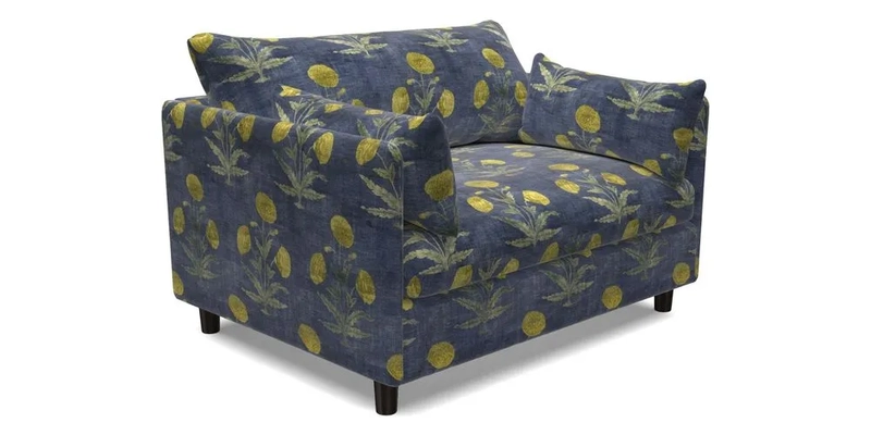 Madehurst Snuggler in Two Tone Plain Biscuit. Loose cover option available