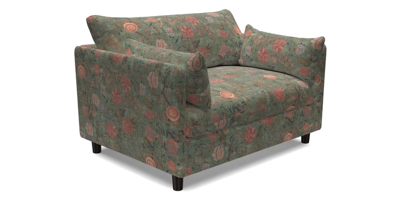 Madehurst Snuggler in Two Tone Plain Biscuit. Loose cover option available