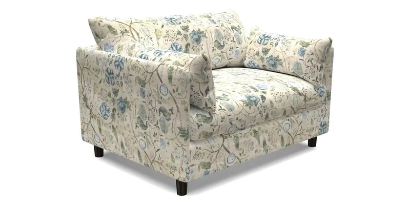 Madehurst Snuggler in Two Tone Plain Biscuit. Loose cover option available