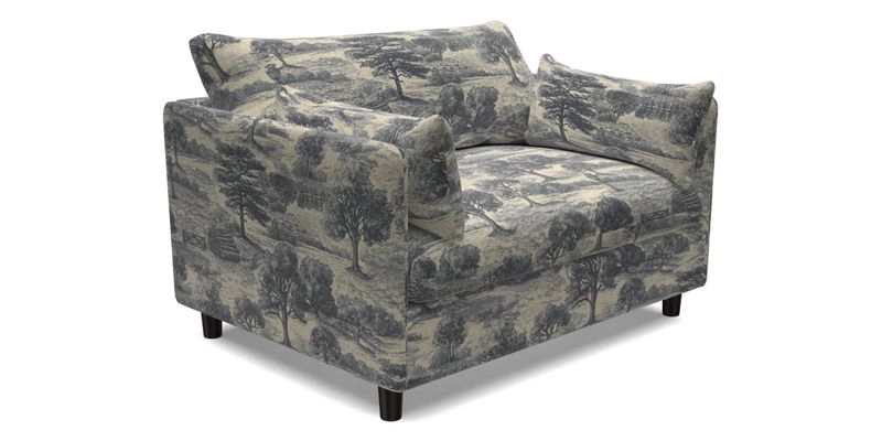 Madehurst Snuggler in Two Tone Plain Biscuit. Loose cover option available