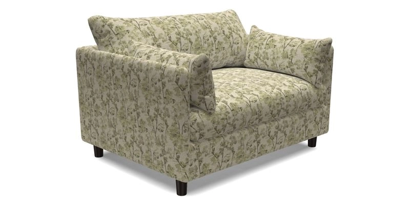 Madehurst Snuggler in Two Tone Plain Biscuit. Loose cover option available