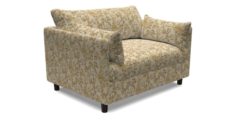 Madehurst Snuggler in Two Tone Plain Biscuit. Loose cover option available