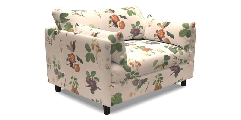 Madehurst Snuggler in Two Tone Plain Biscuit. Loose cover option available