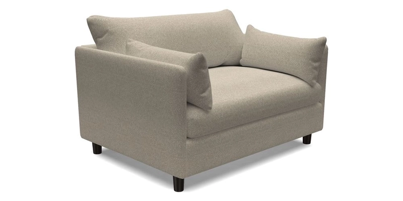 Madehurst Snuggler in Two Tone Plain Biscuit. Loose cover option available