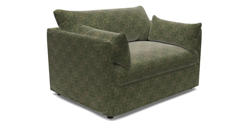 Madehurst Snuggler in Two Tone Plain Biscuit. Loose cover option available