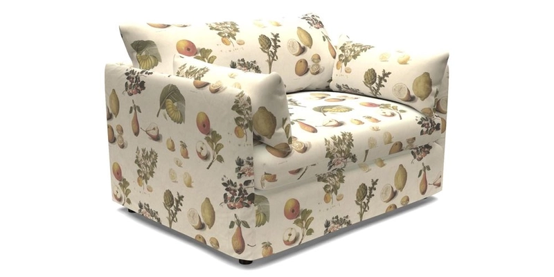 Madehurst Snuggler in Two Tone Plain Biscuit. Loose cover option available