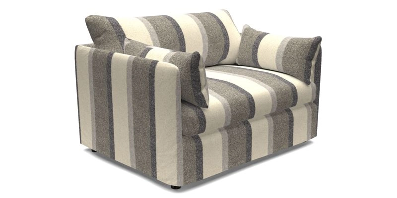 Madehurst Snuggler in Two Tone Plain Biscuit. Loose cover option available