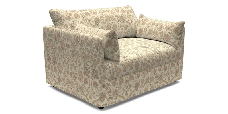 Madehurst Snuggler in Two Tone Plain Biscuit. Loose cover option available