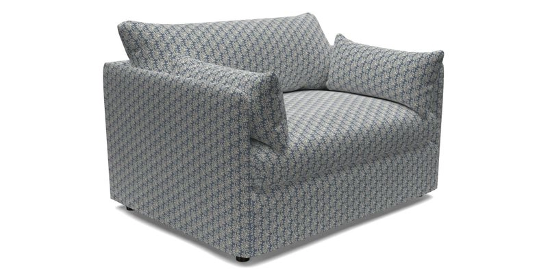 Madehurst Snuggler in Two Tone Plain Biscuit. Loose cover option available