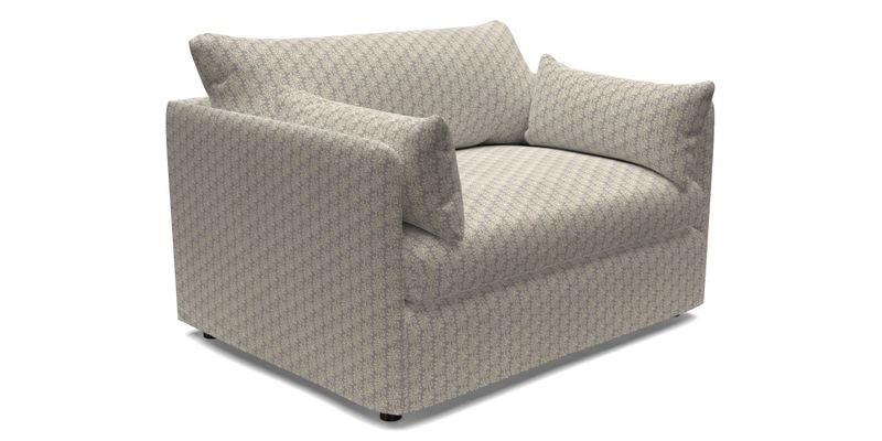 Madehurst Snuggler in Two Tone Plain Biscuit. Loose cover option available