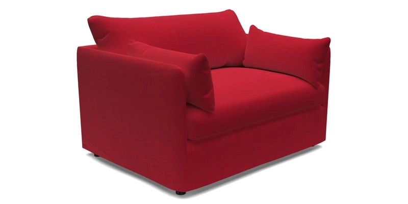 Madehurst Snuggler in Two Tone Plain Biscuit. Loose cover option available